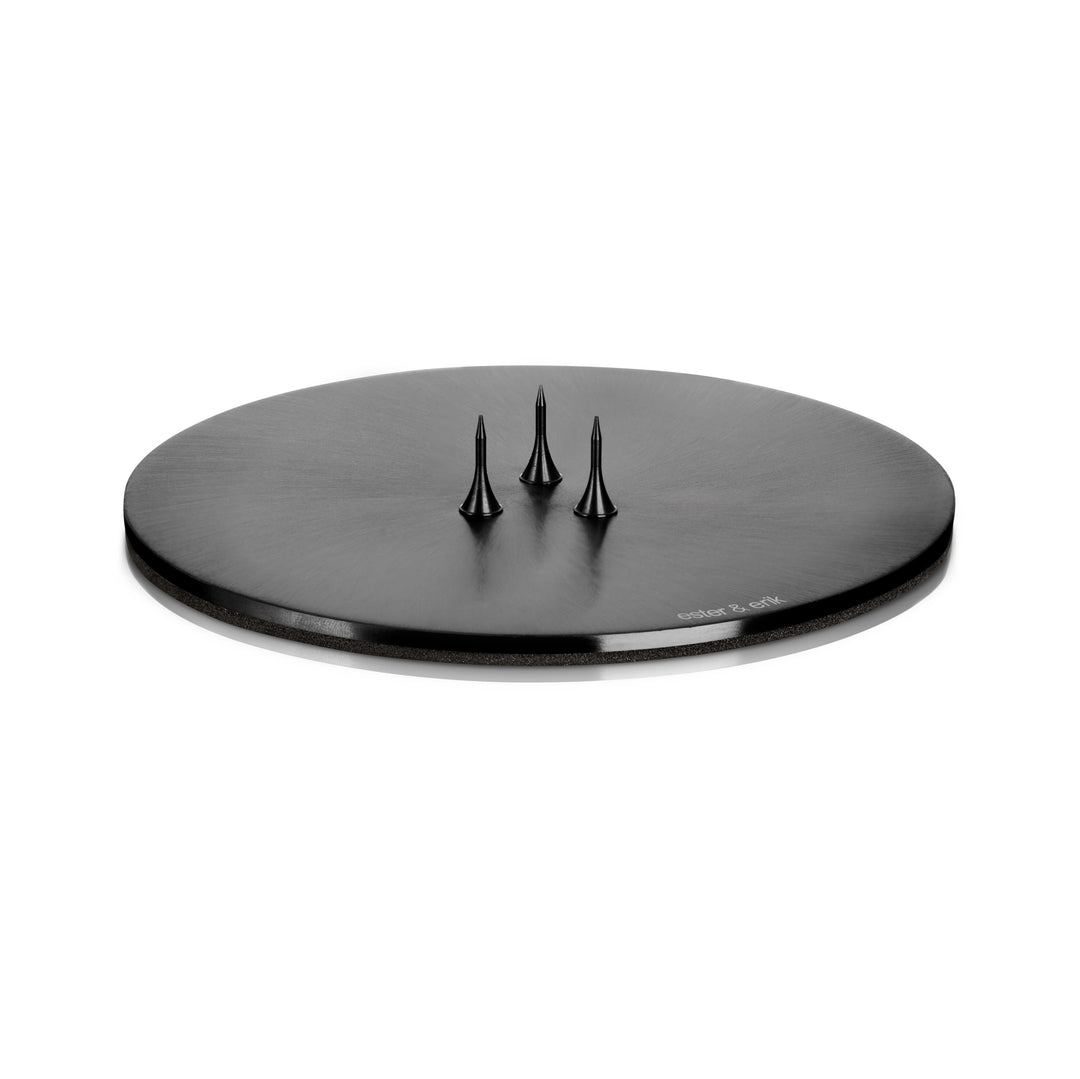 Candle Plate Matte Black