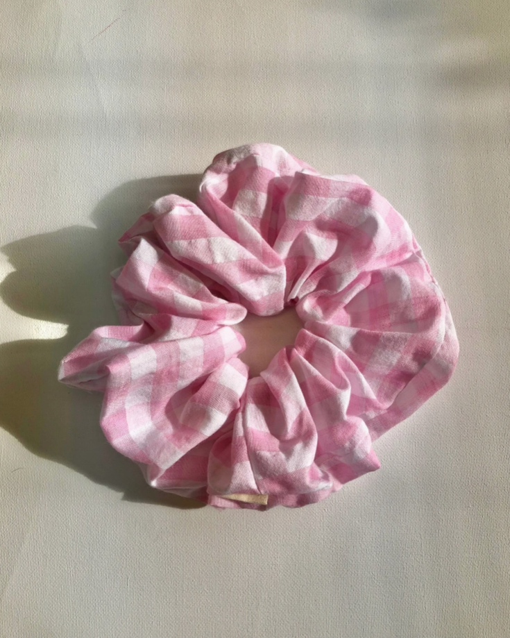 Gingham Scrunchies - Sakura