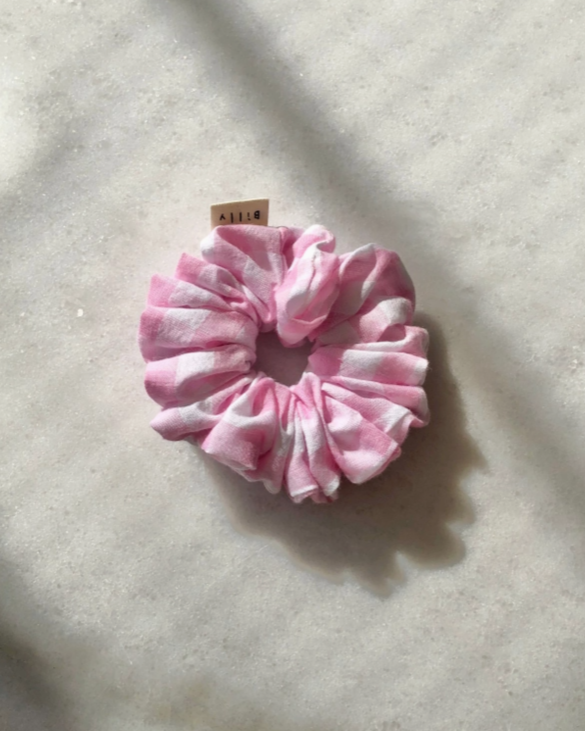 Gingham Scrunchies - Sakura