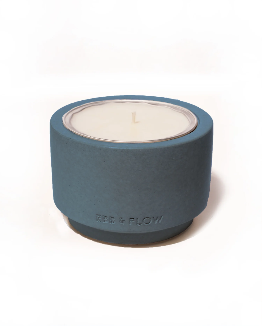 Refillable Concrete Candle Vessel