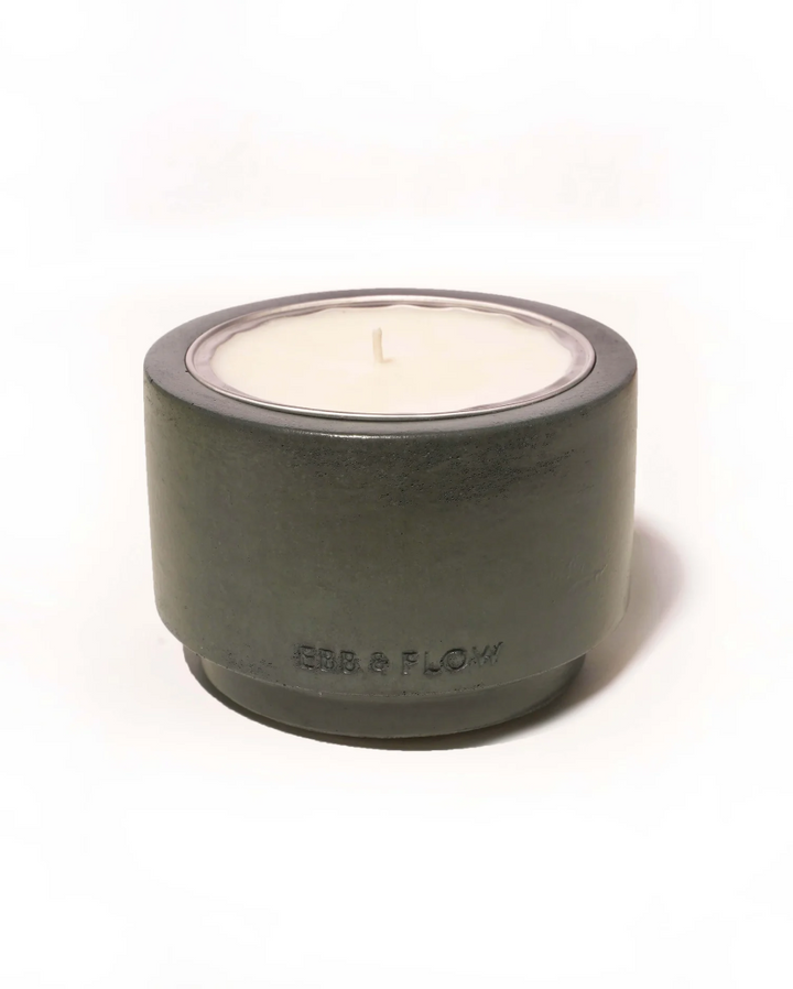 Refillable Concrete Candle Vessel