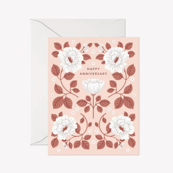 Blush Happy Anniversary Card