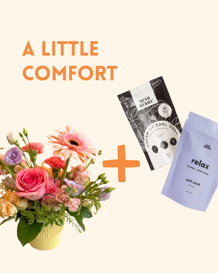 A Little Comfort | Flowers + Tea + Salt Soak