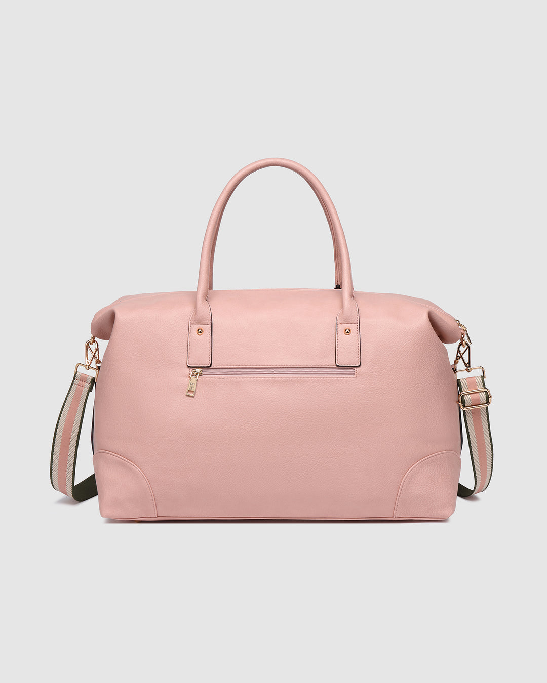 Alexis Stripe Weekender Travel Bag - Blush