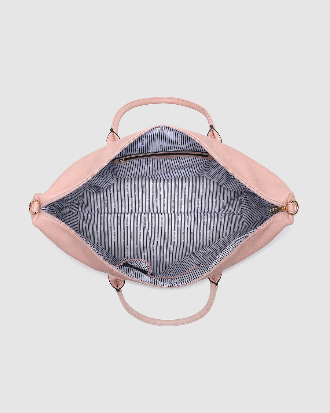 Alexis Stripe Weekender Travel Bag - Blush