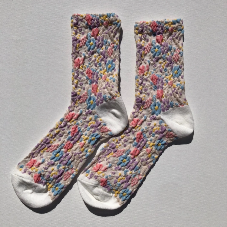 Flower Market Socks - White