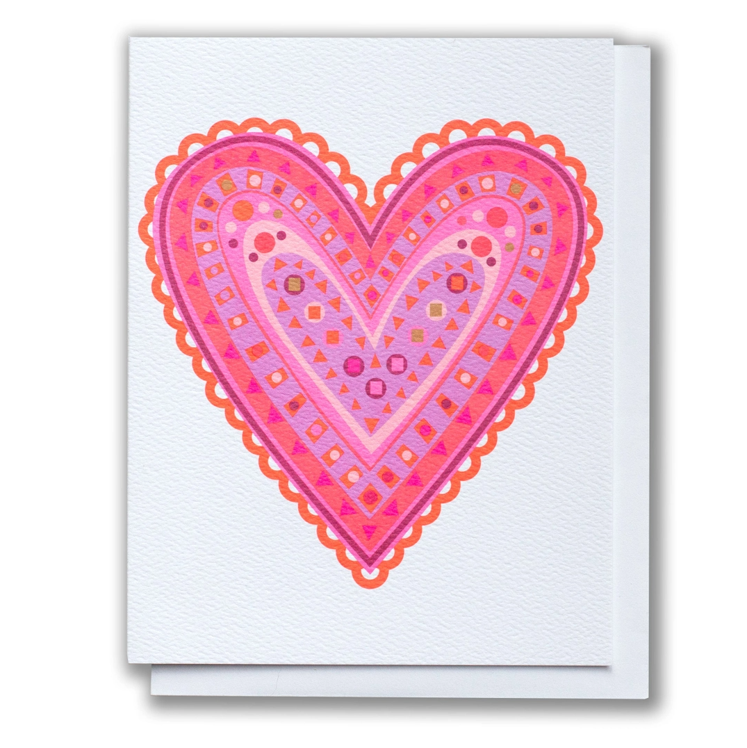 Embroidered Heart Card