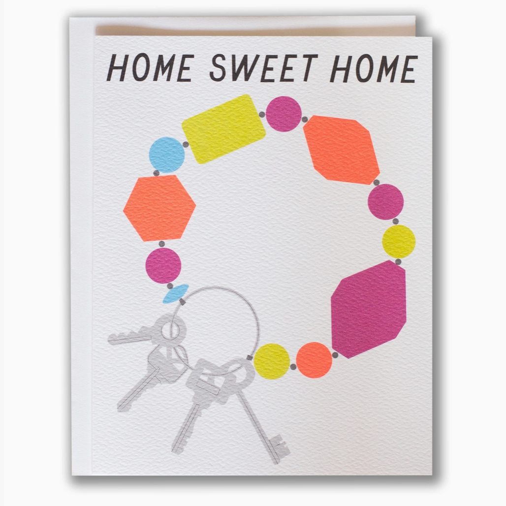 Home Sweet Home Key Ring Card