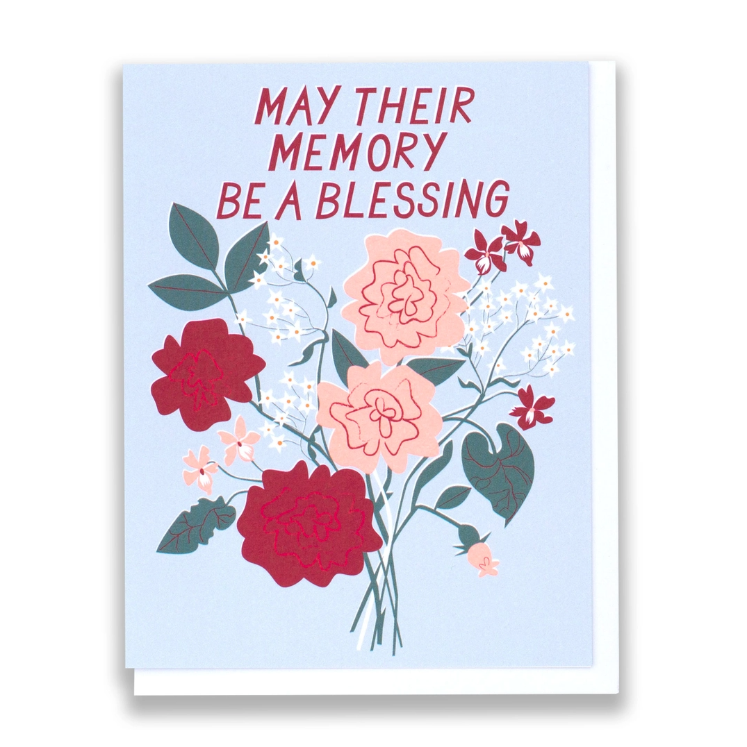 May their Memory Be A Blessing Sympathy Card