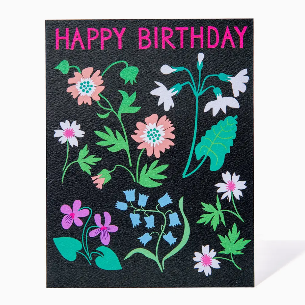 Spring Meadow Happy Birthday Card