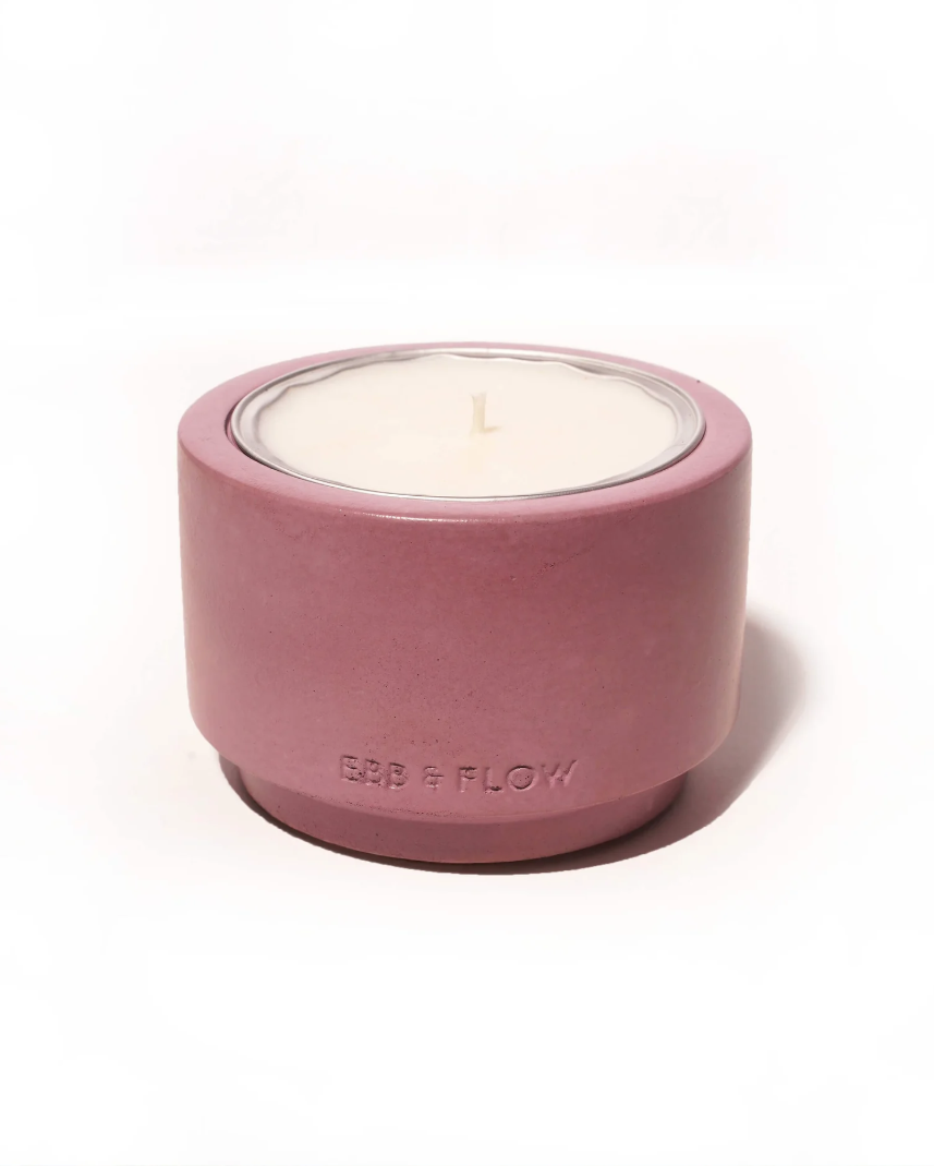 Refillable Concrete Candle Vessel