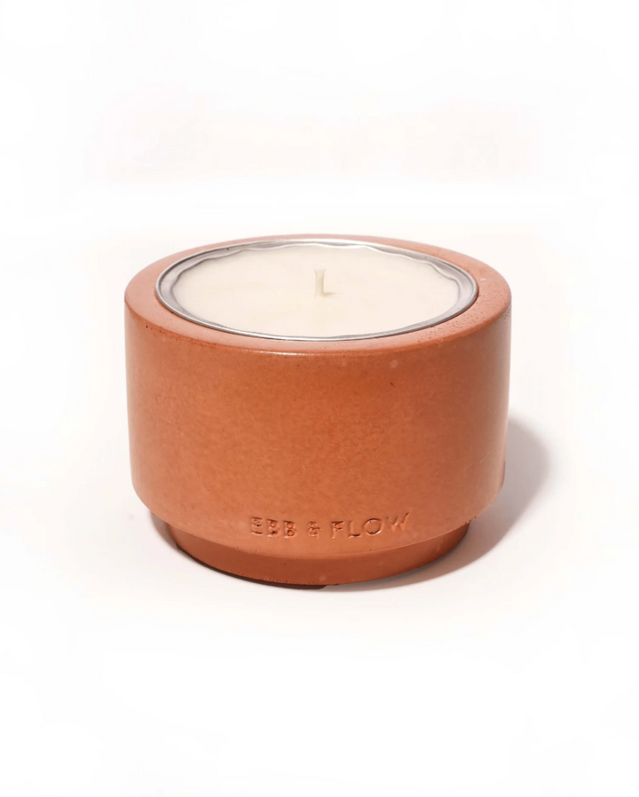 Refillable Concrete Candle Vessel