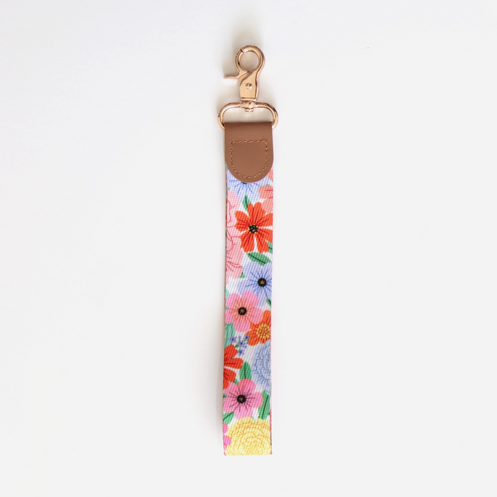 Summer Floral Wristlet Lanyard