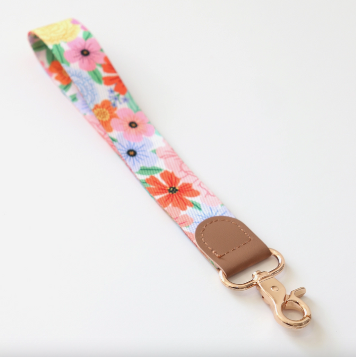 Summer Floral Wristlet Lanyard