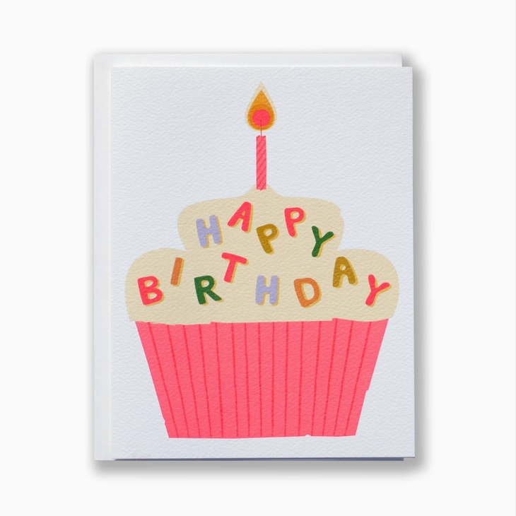 Happy Birthday Cupcake Sprinkles Card