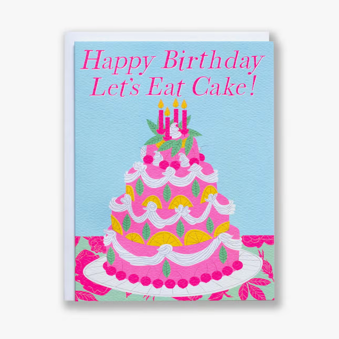 Let's Eat Cake Birthday Card