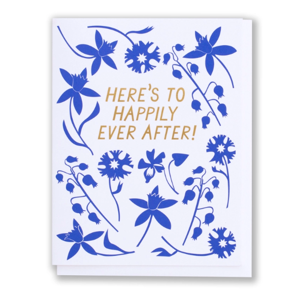 Happily Ever After Foil and Floral Card