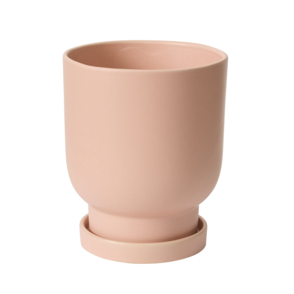 Tarrytown Pot with Saucer - Peach