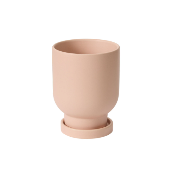 Tarrytown Pot with Saucer - Peach