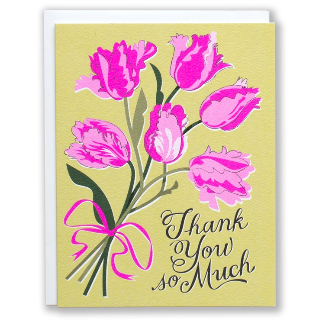 Thank You So Much Tulips Card