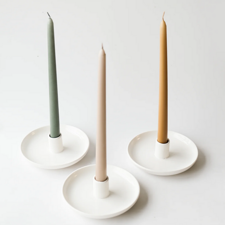 Classic White Candle Holder