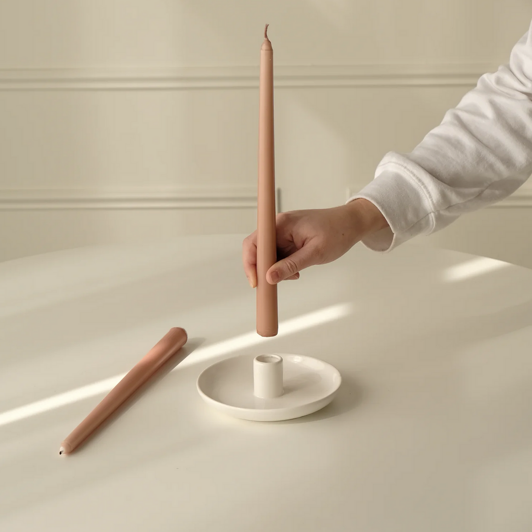 Classic White Candle Holder
