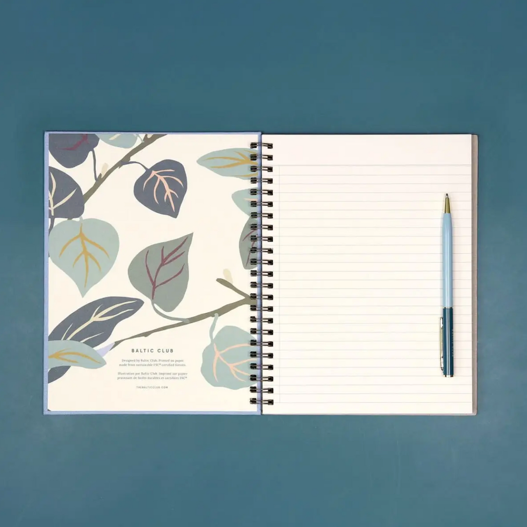 Blue Ash Cloth Spiral Notebook