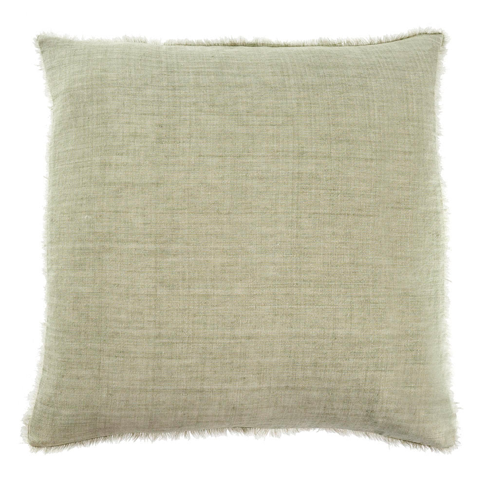 Lina Linen Pillow, Olive