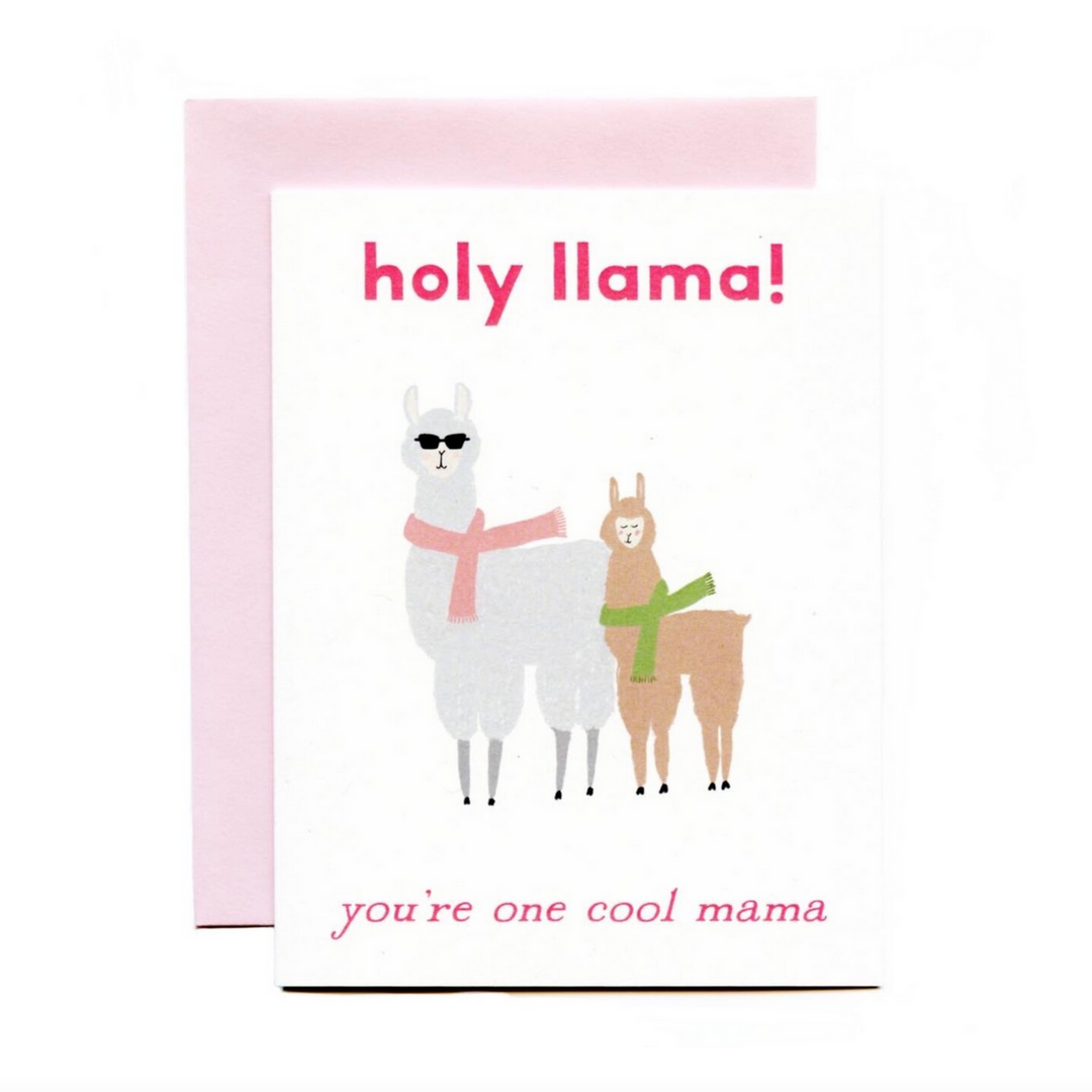 Holy Llama Cool Mama Card