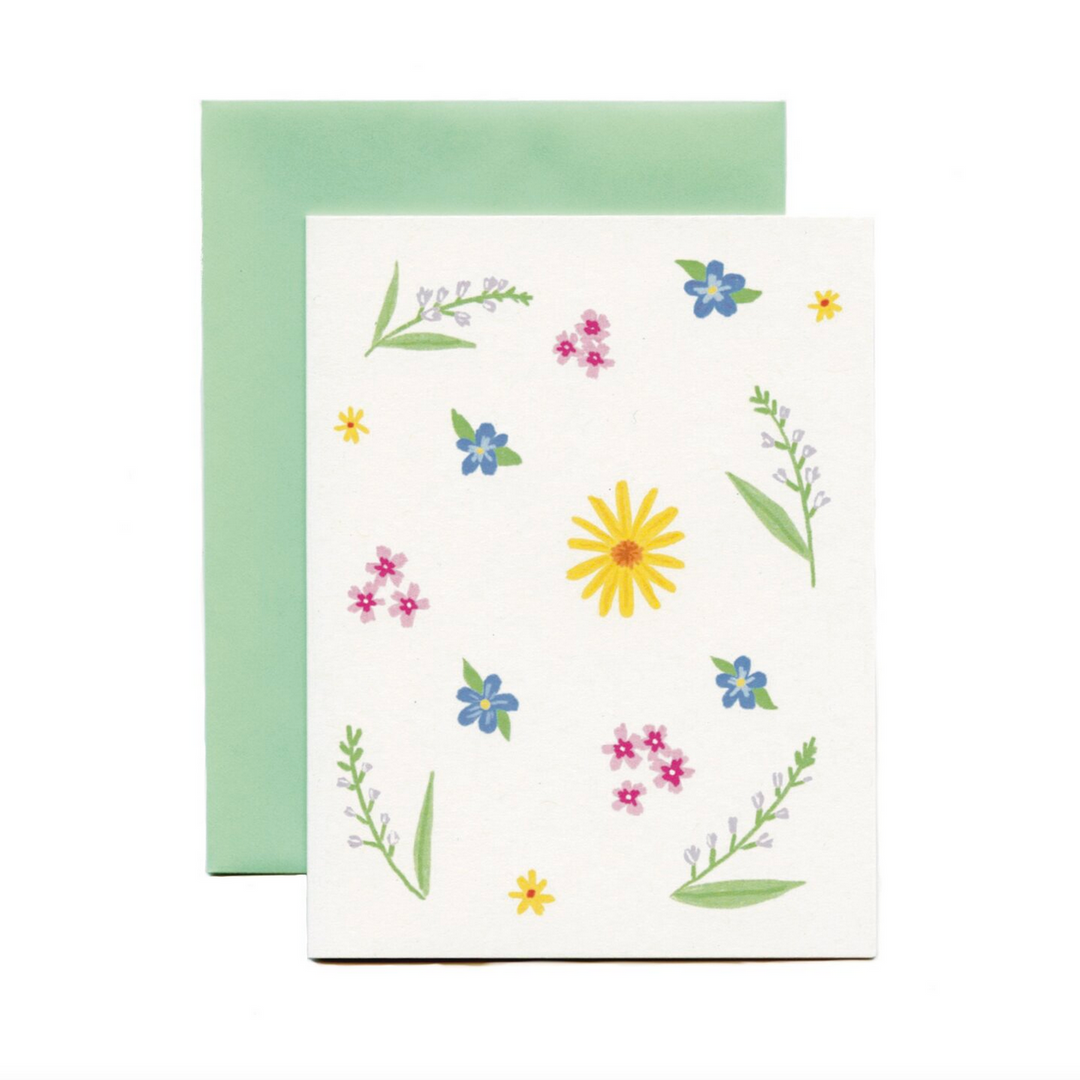 Spring Flowers Note Card